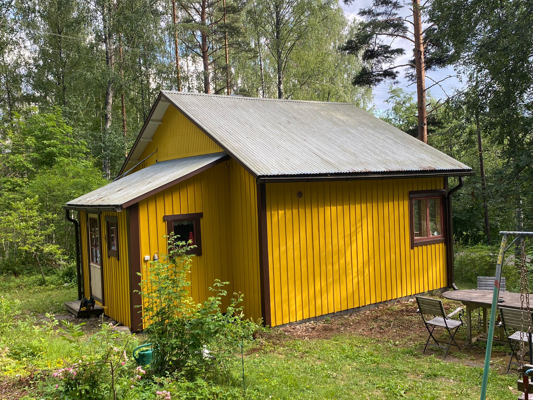 kesä mökin maalaus