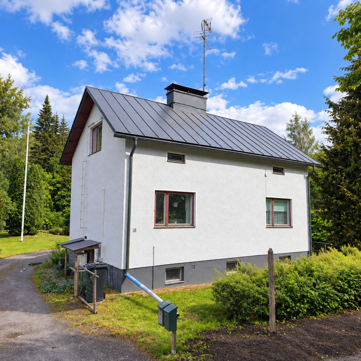 Talo maalauksen jälkeen