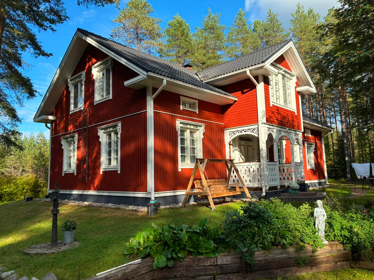 Talo maalauksen jälkeen